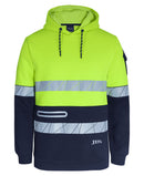 Jb's Wear - 450G Hi Vis Pull Over Hooeie With Fragmented Tape - 6DPFP