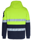 Jb's Wear - 450G Hi Vis Pull Over Hooeie With Fragmented Tape - 6DPFP