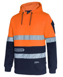 Jb's Wear - 450G Hi Vis Pull Over Hooeie With Fragmented Tape - 6DPFP