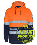 Jb's Wear - 450G Hi Vis Pull Over Hooeie With Fragmented Tape - 6DPFP