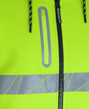 Jb's Wear - 450G Hi Vis Full Zip Hoodie With Fragmented Tape - 6DPFZ