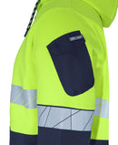 Jb's Wear - 450G Hi Vis Full Zip Hoodie With Fragmented Tape - 6DPFZ