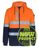 Jb's Wear - 450G Hi Vis Full Zip Hoodie With Fragmented Tape - 6DPFZ