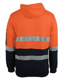 Jb's Wear - Hi Vis (D+N) 310 Cotton Pullover Fleece Hoodie - 6DVPM