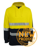 Jb's Wear - Hi Vis (D+N) 310 Cotton Pullover Fleece Hoodie - 6DVPM