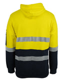 Jb's Wear - Hi Vis (D+N) 310 Cotton Pullover Fleece Hoodie - 6DVPM