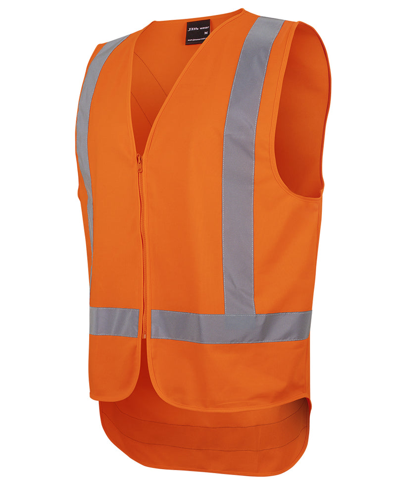 JB's Wear - Nse/Qld Rail (D+N) Zip X-Back Safety Vest - 6DVQV