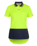 Jb's Wear - Ladies Hi Vis S/S Drop Tail Polo - 6HDS1