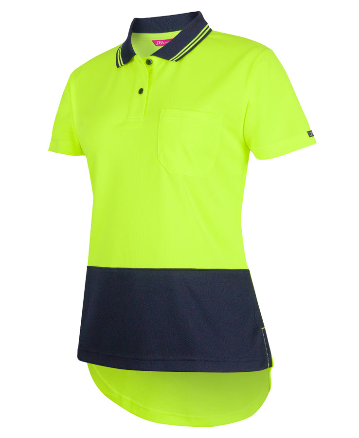 Jb's Wear - Ladies Hi Vis S/S Drop Tail Polo - 6HDS1