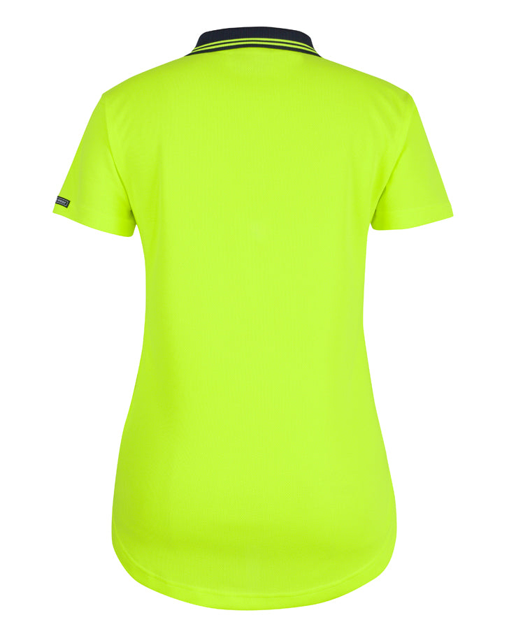 Jb's Wear - Ladies Hi Vis S/S Drop Tail Polo - 6HDS1