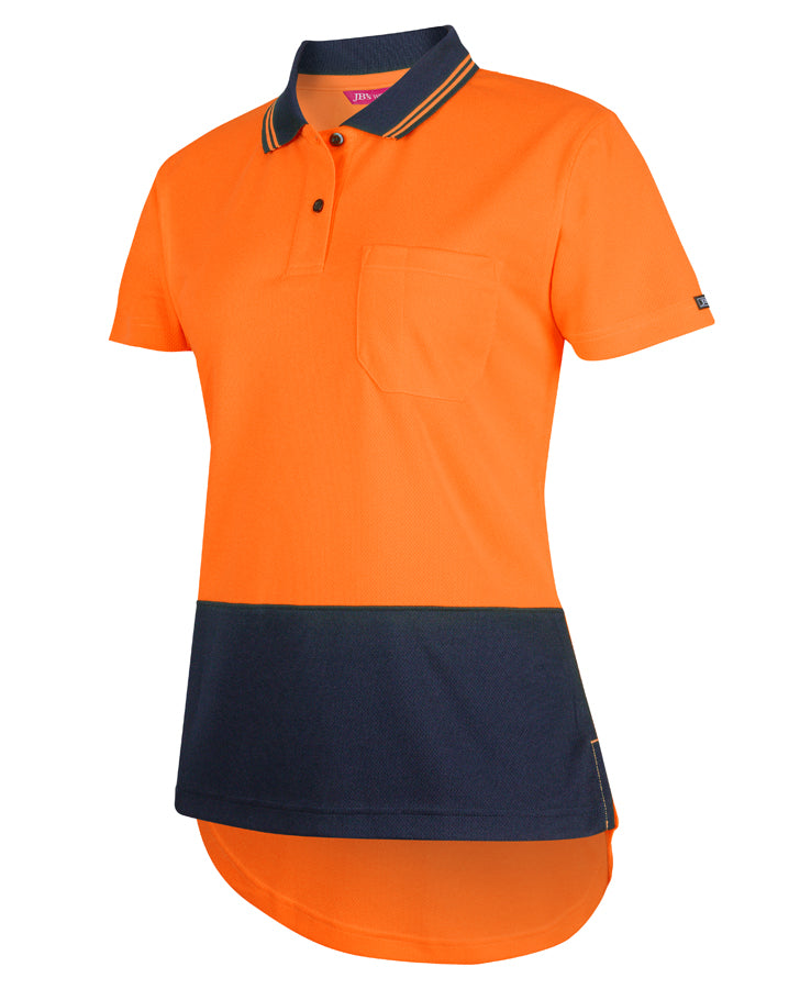 Jb's Wear - Ladies Hi Vis S/S Drop Tail Polo - 6HDS1