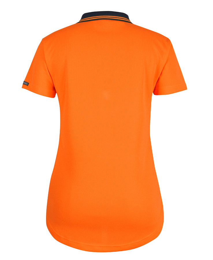 Jb's Wear - Ladies Hi Vis S/S Drop Tail Polo - 6HDS1