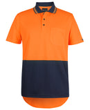 Jb's Wear - Hi Vis S/S Drop Tail Polo - 6HDS