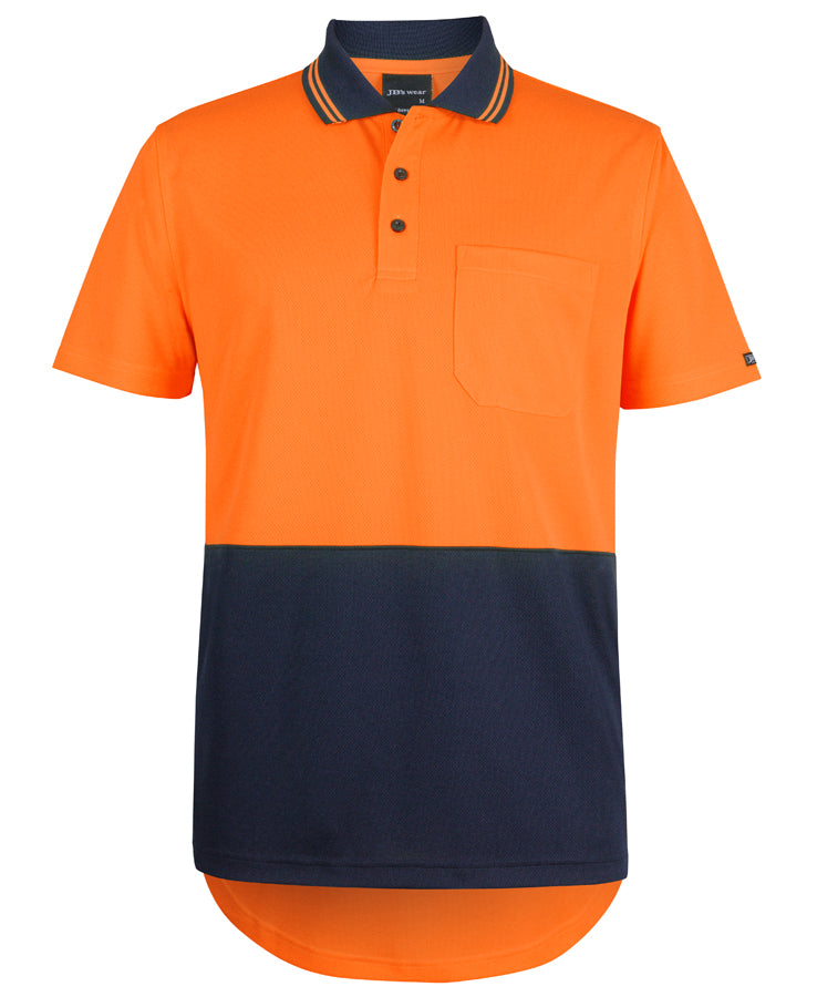 Jb's Wear - Hi Vis S/S Drop Tail Polo - 6HDS