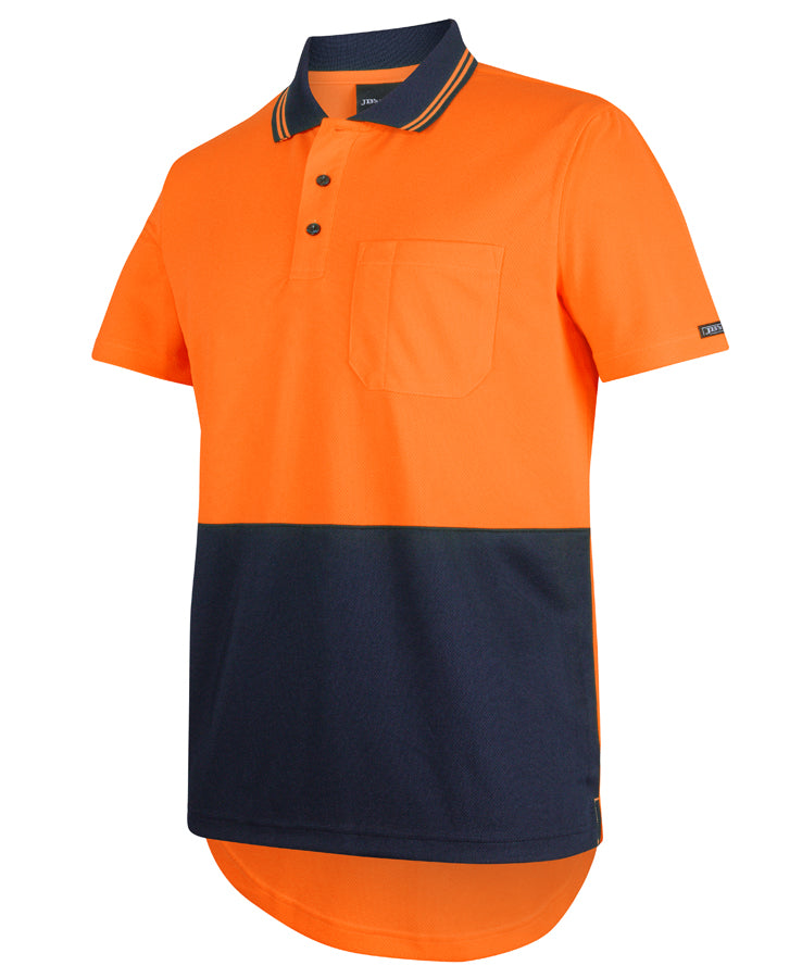 Jb's Wear - Hi Vis S/S Drop Tail Polo - 6HDS