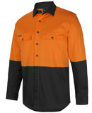 JB's Wear-Hi Vis L/S Stretch Work Shirt - 6HSWL