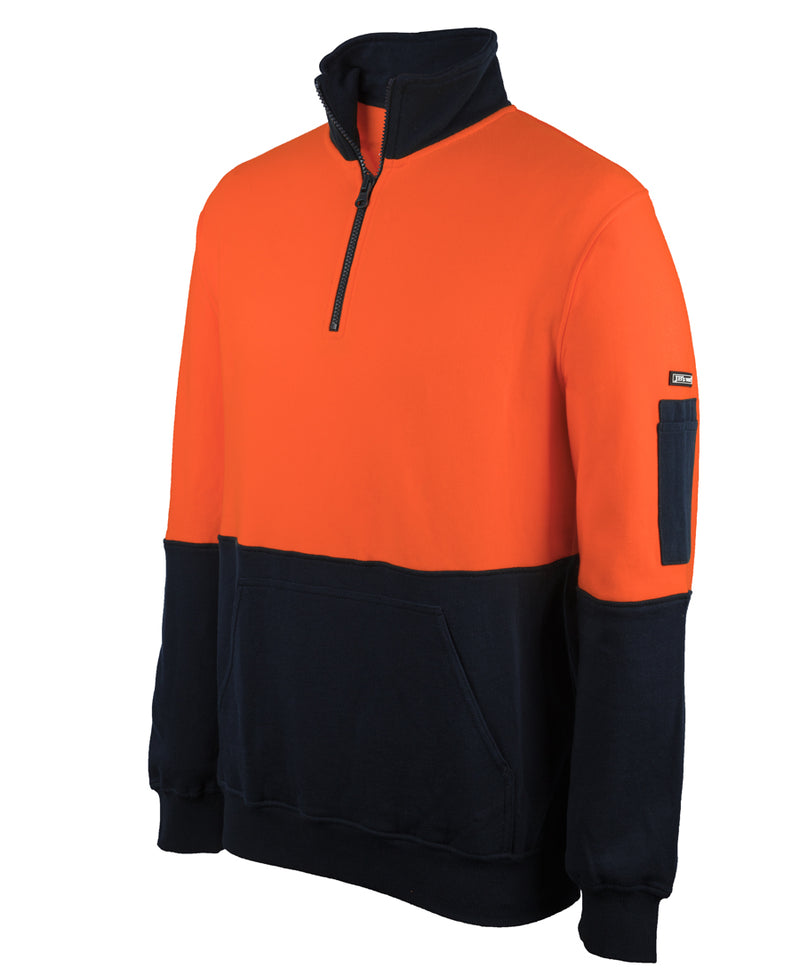 Jb's Wear - Hi Vis 310 Cotton 1/2 Zip Fleece - 6HVFM