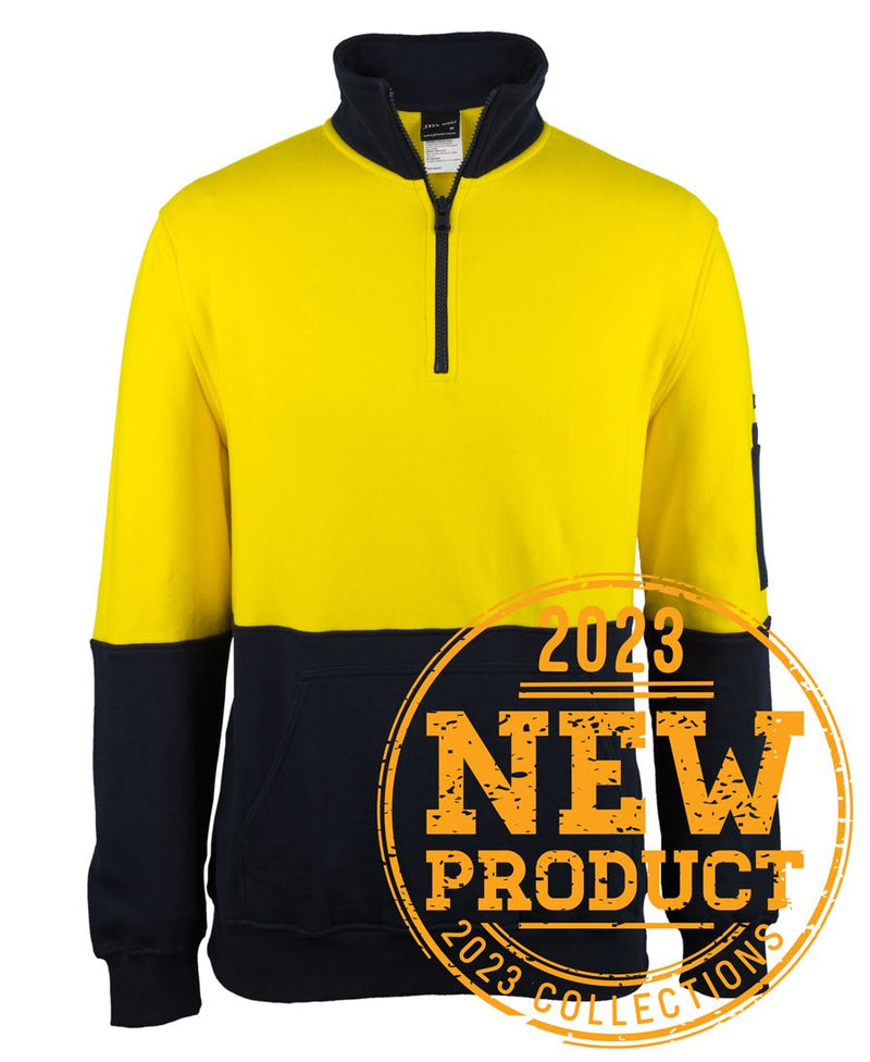 Jb's Wear - Hi Vis 310 Cotton 1/2 Zip Fleece - 6HVFM