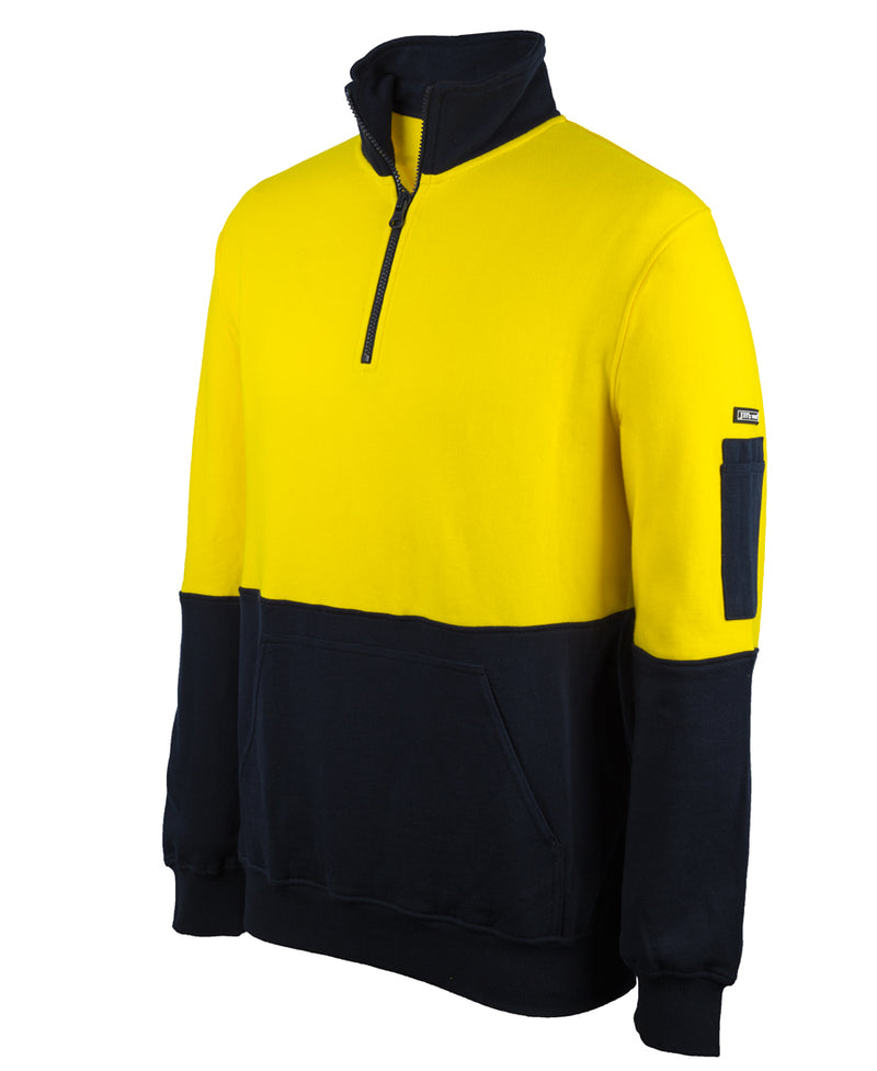 Jb's Wear - Hi Vis 310 Cotton 1/2 Zip Fleece - 6HVFM