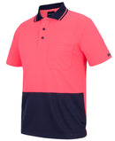 Jb'S Wear - Adults Hi Vis Non Cuff Traditional Polo - 6HVNC-A