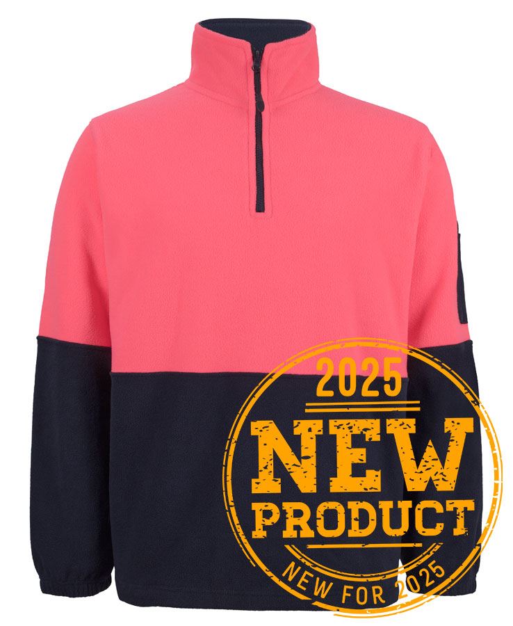 Jb'S Wear Hi Vis 1/2 Zip Polar Fleece-6HVPF