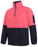 Jb's Wear - Hi Vis 1/2 Zip Polar Fleece - 6HVPF