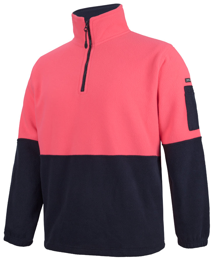 Jb'S Wear Hi Vis 1/2 Zip Polar Fleece-6HVPF