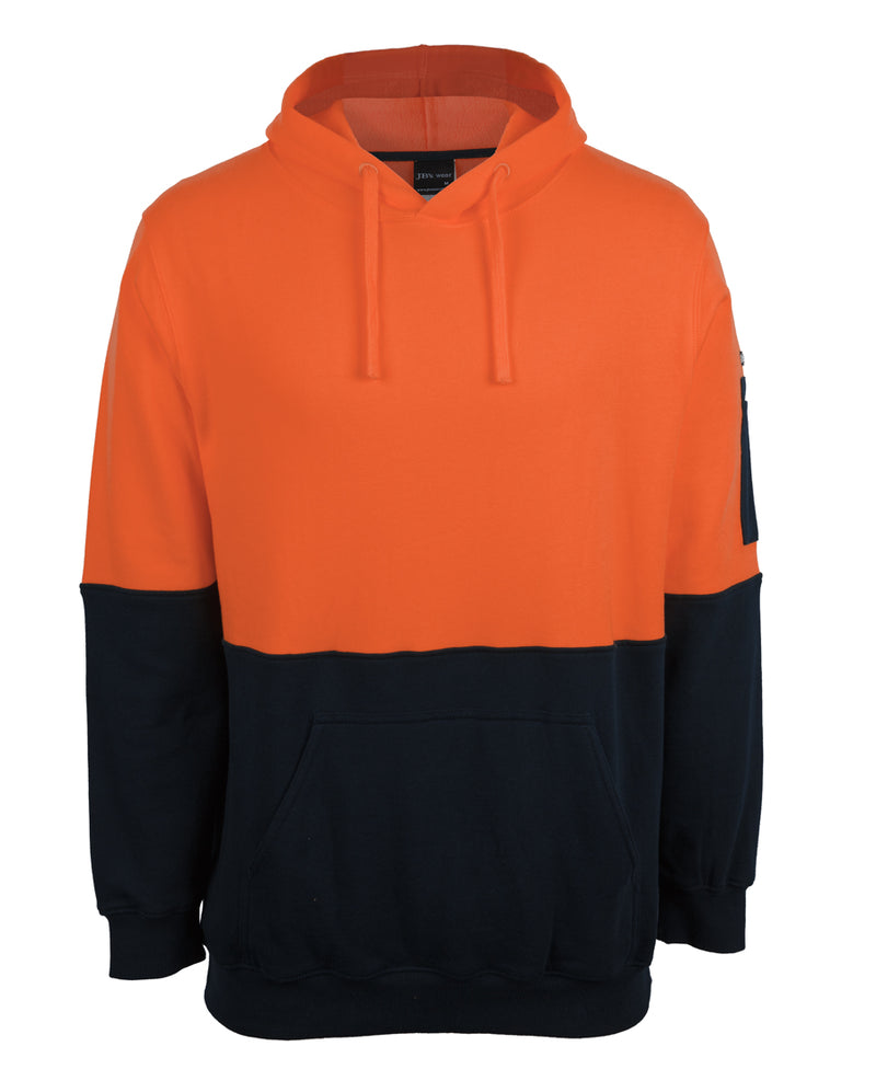 Jb's Wear - Hi Vis 310 Cotton Pull OverFleece Hoodie - 6HVPM