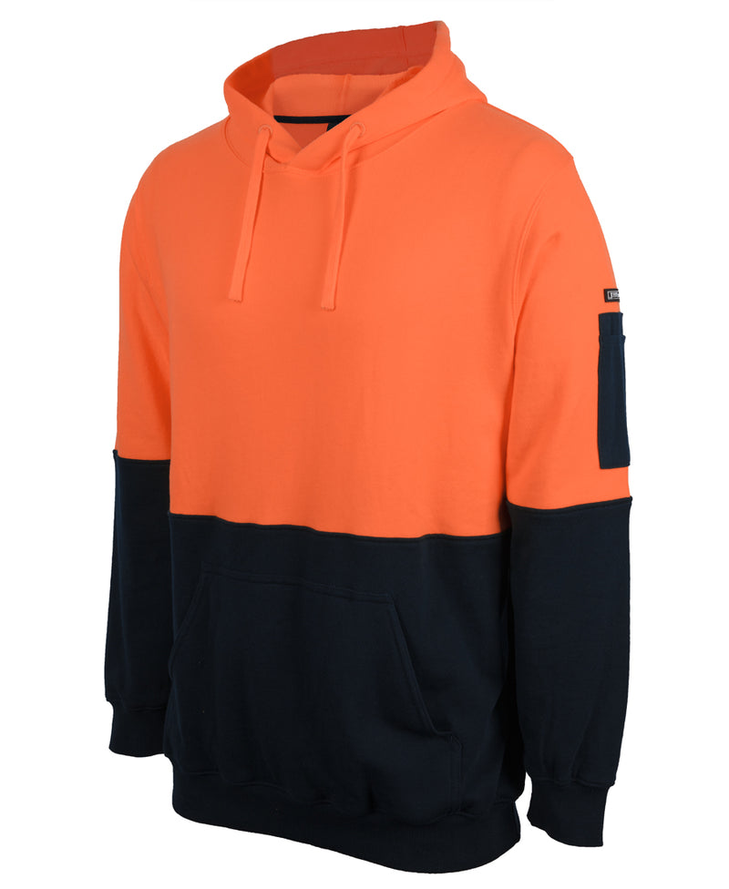 Jb's Wear - Hi Vis 310 Cotton Pull OverFleece Hoodie - 6HVPM