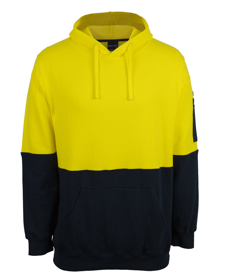 Jb's Wear - Hi Vis 310 Cotton Pull OverFleece Hoodie - 6HVPM