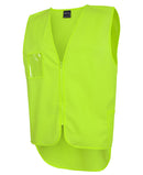 Jb's Wear - Hi Vis Zip Drop Tail Safety Vest - 6HVSW