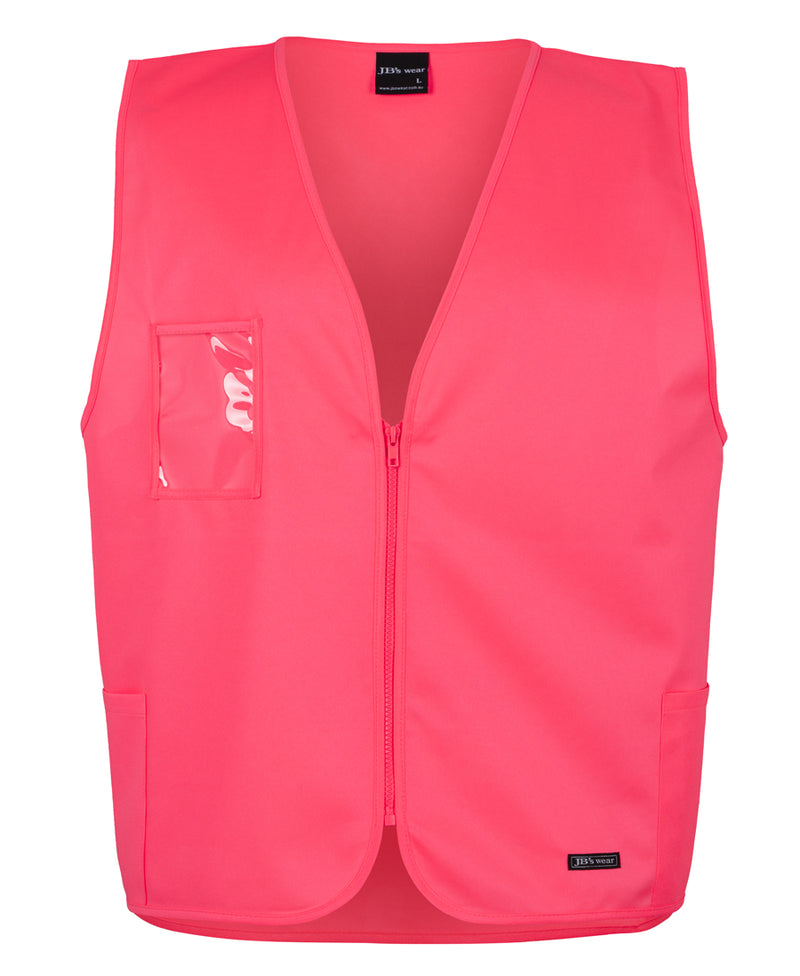 Jb'S Wear Hi Vis Zip Safety Vest 6HVSZ