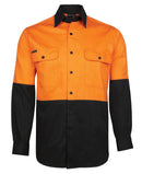 Jb's Wear - Hi Vis L/S 150G Work Shirt - 6HWSL