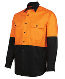 Jb's Wear - Hi Vis L/S 150G Work Shirt - 6HWSL