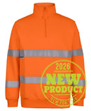 JB's Wear - Hi Vis (D+N) 1/2 Zip Fleecy Sweat - 6HZFS