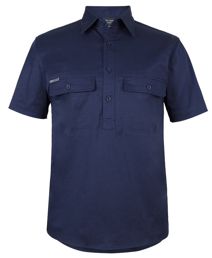 Jb's Wear - S/S Stretch Close Front Work Shirt - 6WKCS