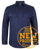 Jb's Wear - L/S Stretch Close Front Work Shirt - 6WLCS