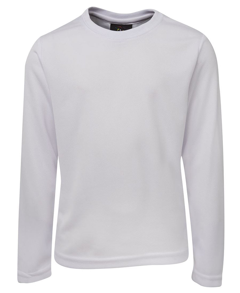 Jb's - Podium Kids L/S Poly Tee Black-7PLFT