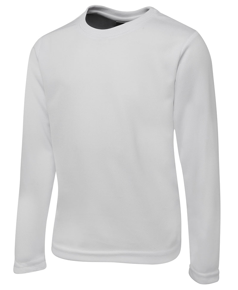 Jb's - Podium Kids L/S Poly Tee Black-7PLFT