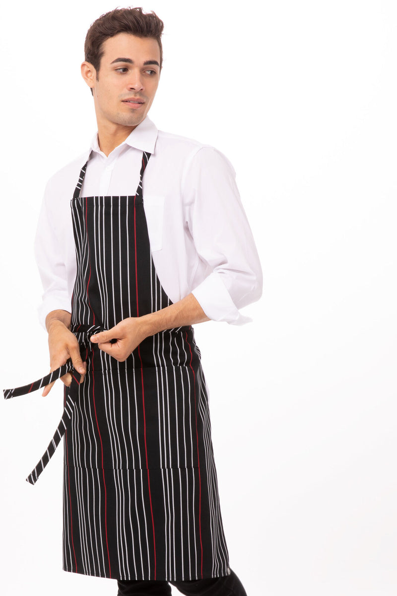 Chef Works - Striped Bib Apron - A550