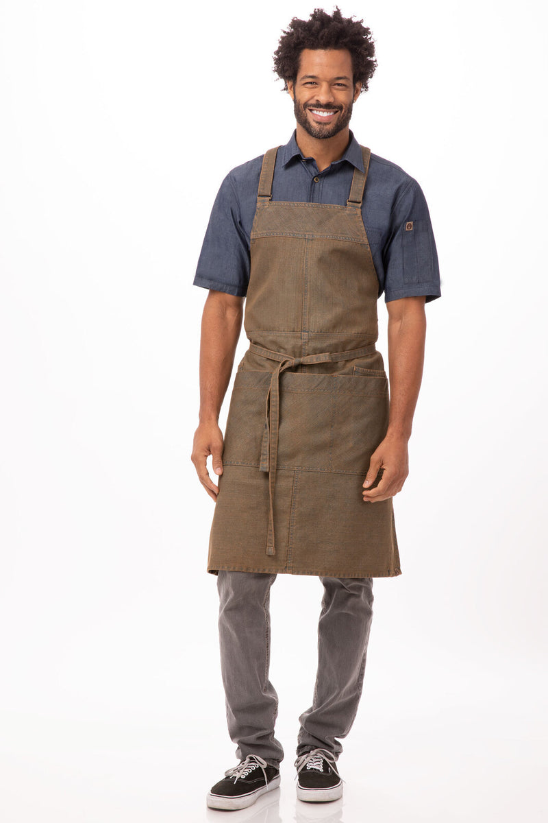 Chef Works - Uptown Cross - Back Bib Apron - ABX01