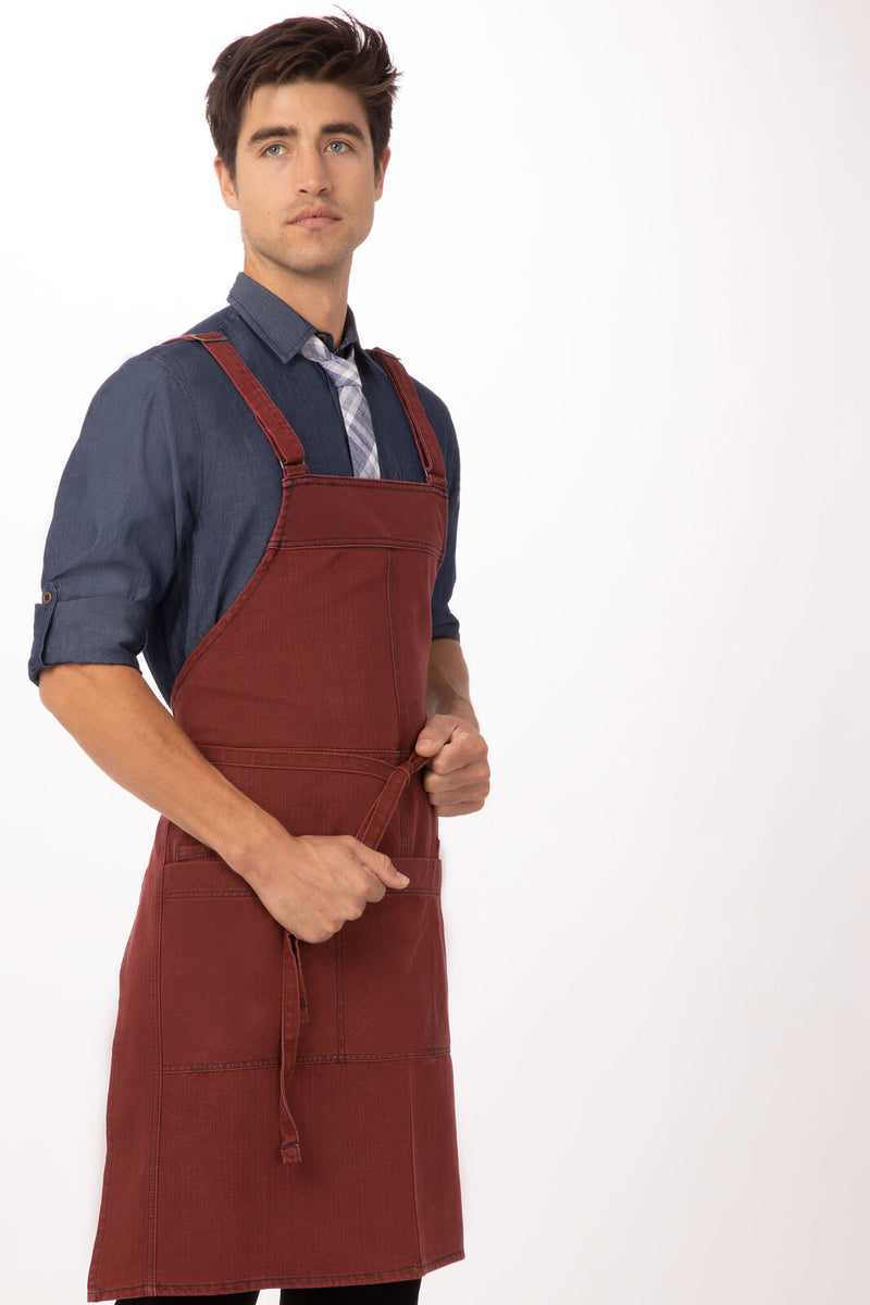 Chef Works - Uptown Cross - Back Bib Apron - ABX01