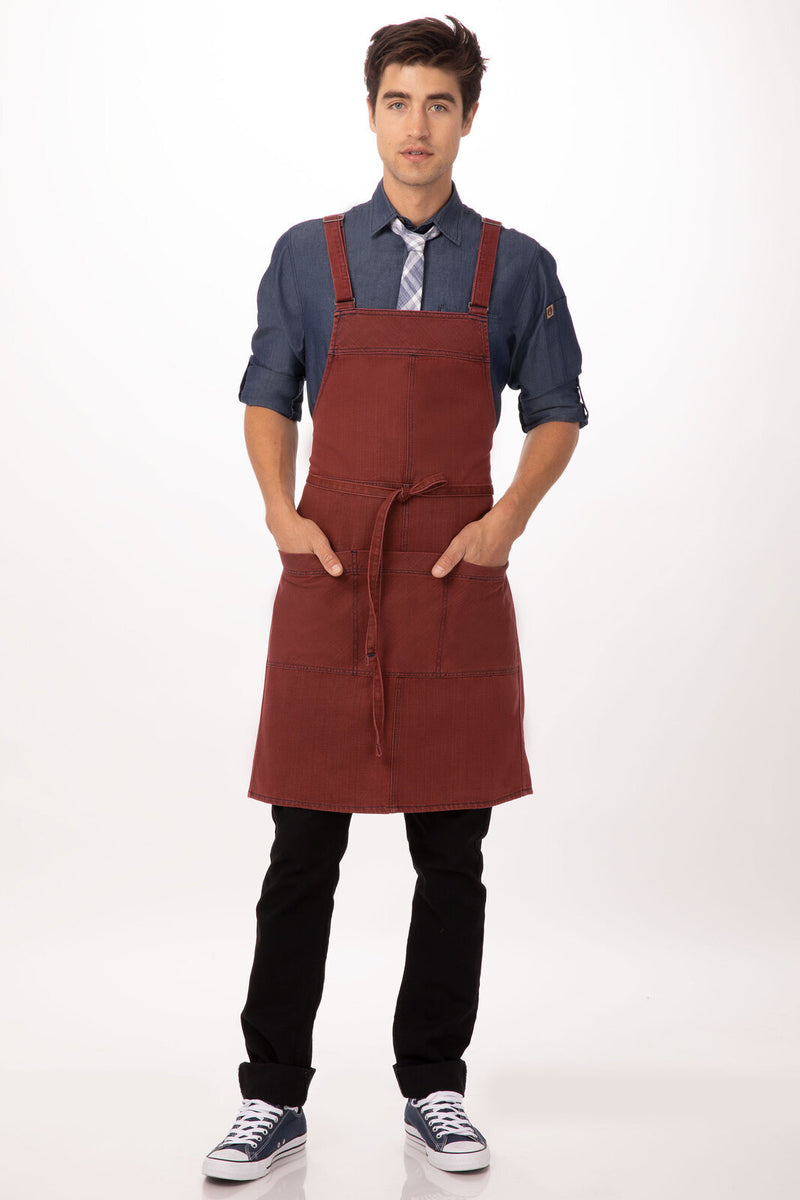 Chef Works - Uptown Cross - Back Bib Apron - ABX01