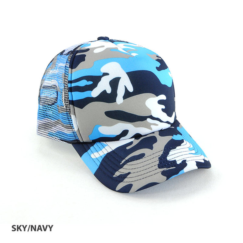 Grace Collection-AH296 Camouflage Trucker Mesh Cap