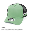 Grace Collection - AH458 Kids A-Frame Striped Trucker Cap