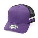 Grace Collection - AH458 Kids A-Frame Striped Trucker Cap