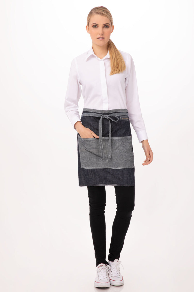 Chef Works - Manhattan half Bistro Apron - AW046