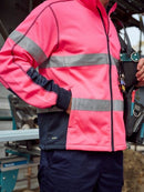 Bisley - Men's Taped Hi Vis Zip Front Fleece - BK6611T
