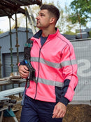 Bisley - Men's Taped Hi Vis Zip Front Fleece - BK6611T