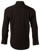 Winning Spirit -Men's Herringbone Pin Stripe Long Sleeve Shirt -BS17